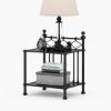 Picture of Montpellier Black Wrought Iron Handcrafted Nightstand
