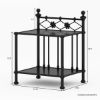Picture of Montpellier Black Wrought Iron Handcrafted Nightstand