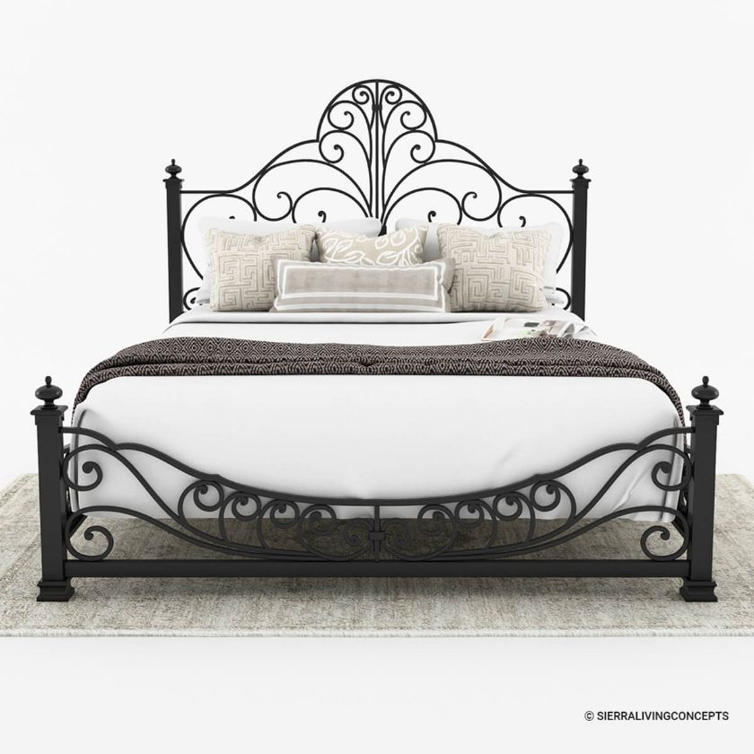 Appenzell Wrought Iron Bedroom Set - King, Queen & Full Size | Sierra ...
