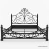 Picture of Appenzell Antique Black Wrought Iron Bed