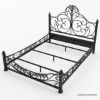Picture of Appenzell Antique Black Wrought Iron Bed