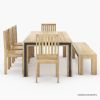 Picture of Marseille Modern Rustic Solid Wood Dining Room Set