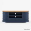 Picture of Peshtigo Two Tone Blue Solid Wood Media Console with Storage (55"- 84")