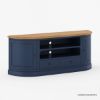 Picture of Peshtigo Two Tone Blue Solid Wood Media Console with Storage (55"- 84")