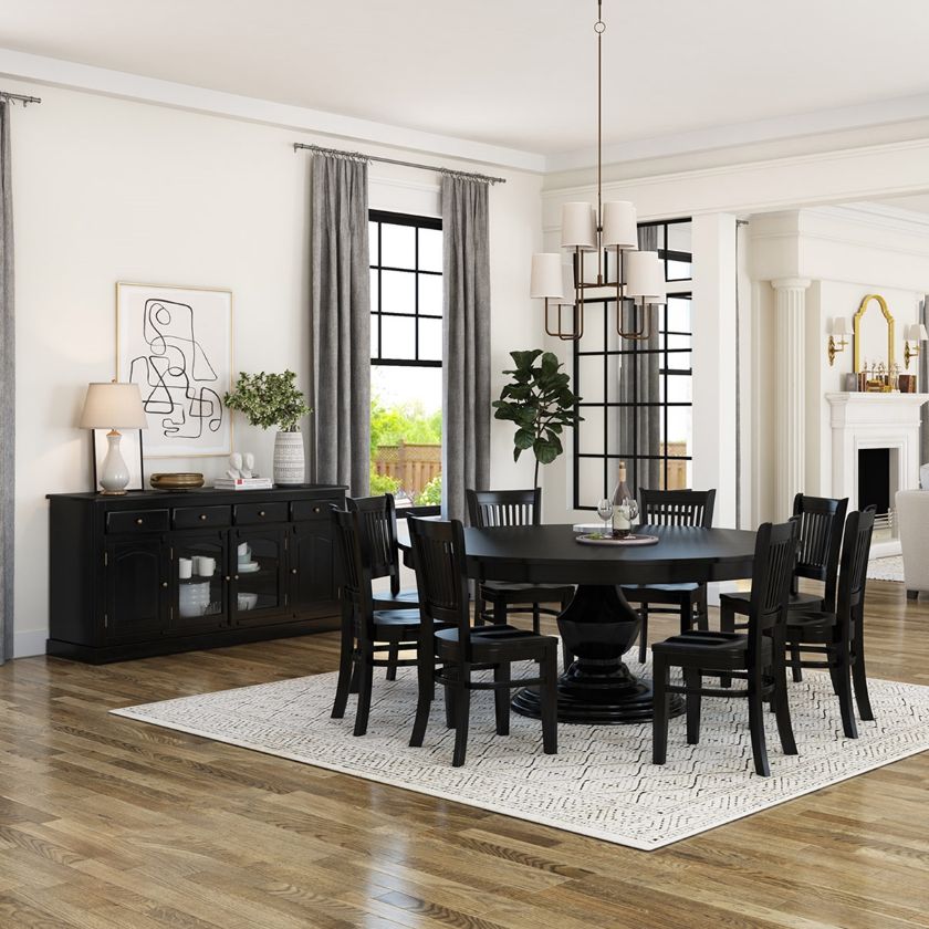 Picture of Novara Modern Solid Wood 10 Piece Dining Room Set