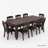 Picture of Langley Traditional Solid Wood Dining Table Chair Set