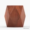 Picture of Bandera Solid Wood Modern Geometric Shape End Table