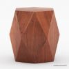 Picture of Bandera Solid Wood Modern Geometric Shape End Table