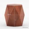 Picture of Bandera Solid Wood Modern Geometric Shape End Table
