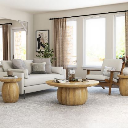 Picture of Camargito Rustic Solid Wood 3 Piece Coffee Table And End Table Set