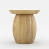 Picture of Camargito Rustic Solid Wood Round Top End Table