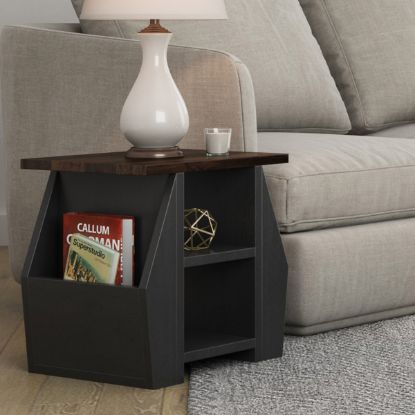 Picture of Grenoble Solid Wood 2 Tone Accent End Table