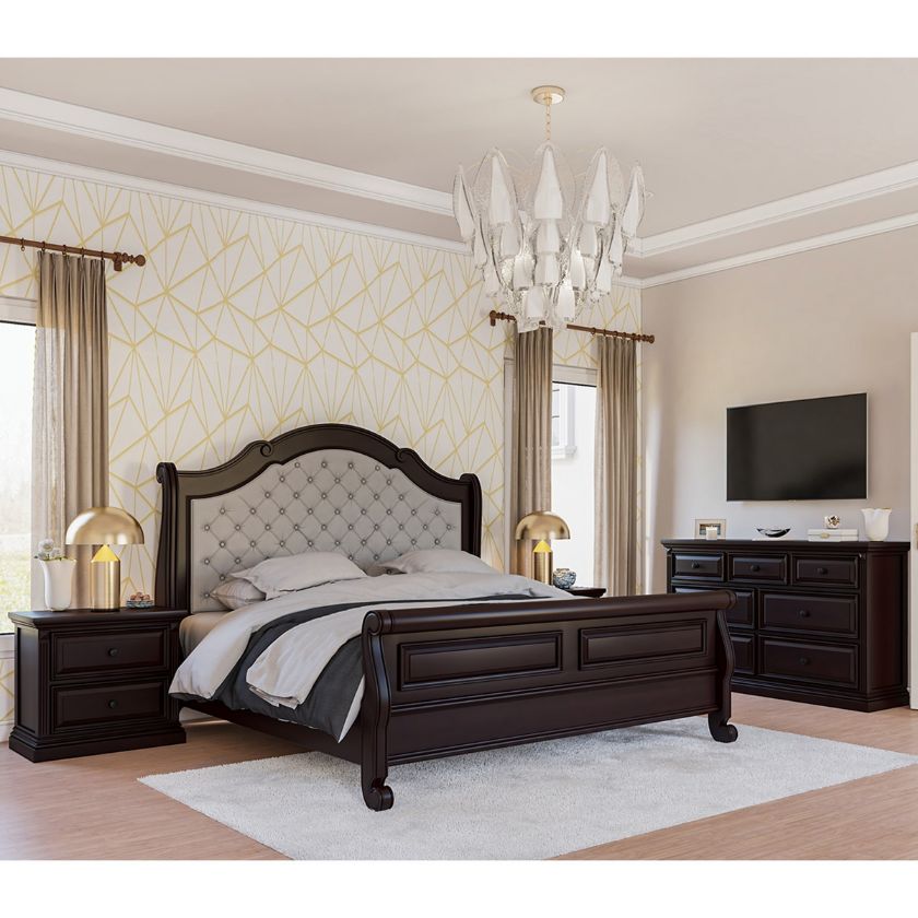 Picture of Bordeaux Upholstered 4 Piece Bedroom Set