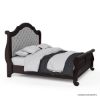 Picture of Bordeaux Solid Wood Upholstered Headboard Platform Bed
