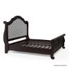 Picture of Bordeaux Solid Wood Upholstered Headboard Platform Bed