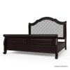 Picture of Bordeaux Solid Wood Upholstered Headboard Platform Bed