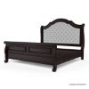 Picture of Bordeaux Solid Wood Upholstered Headboard Platform Bed