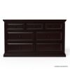 Picture of Bordeaux Solid Mahogany Wood Traditional 7 Drawer Dresser