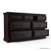 Picture of Bordeaux Solid Mahogany Wood Traditional 7 Drawer Dresser