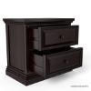 Picture of Bordeaux Solid Mahogany Wood Traditional 2 Drawer Nightstand