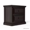 Picture of Bordeaux Solid Mahogany Wood Traditional 2 Drawer Nightstand