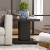 Picture of Fribourg Solid Wood Geometric Narrow End Table