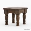 Picture of Renens Carved Traditional Square End Table Set of 2