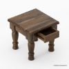Picture of Renens Carved Traditional Square End Table Set of 2