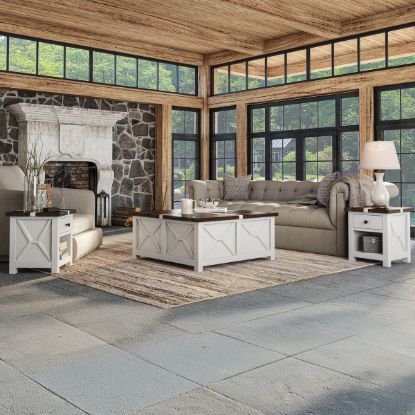 Picture of Acireale Farmhouse Two Tone 3 Piece Coffee Table and End Table Sets