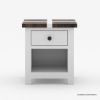 Picture of Acireale Rustic Solid Wood 1 Drawer End Table