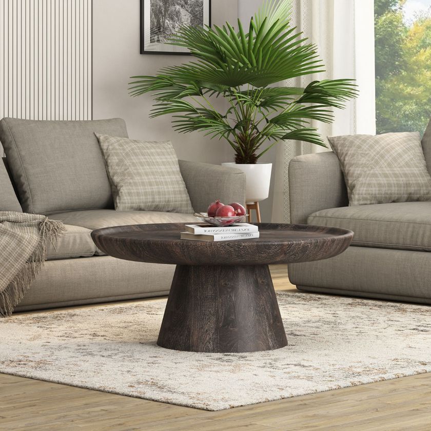 Picture of Pontevedra 42 Inch Round Pedestal Coffee Table 