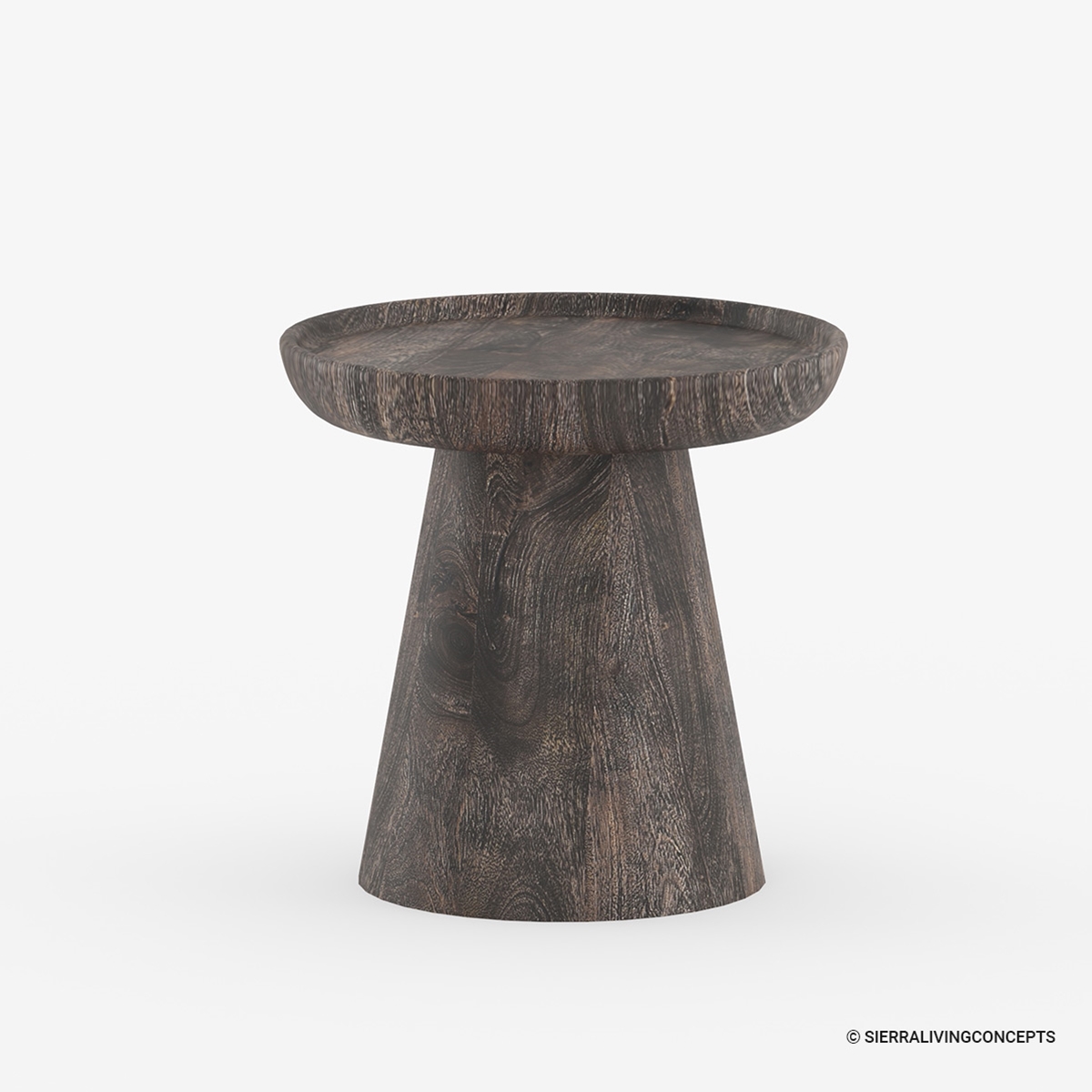 Pontevedra Round Solid Wood End Table