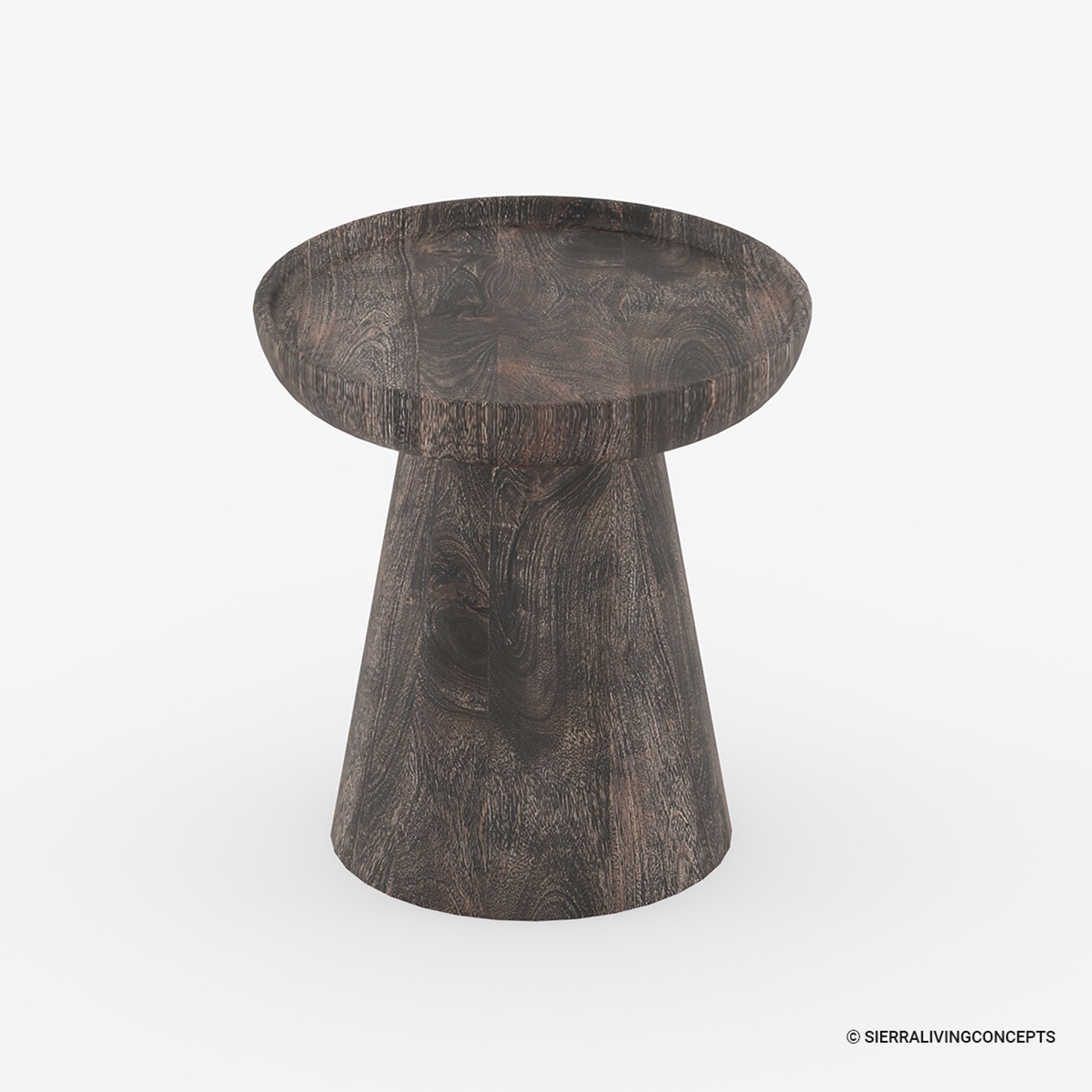 Pontevedra Round Solid Wood End Table