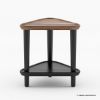 Picture of Positano Solid Wood 2 Tone Triangular End Table