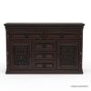 Picture of Lindenhurst Solid Mahogany Wood Traditional 4 Piece Bedroom Set
