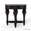 Picture of Safford Solid Mahogany Wood 2 Tone Round End Table
