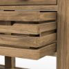 Picture of Calderdale Teak Wood Rustic Kitchen Island With Drawers