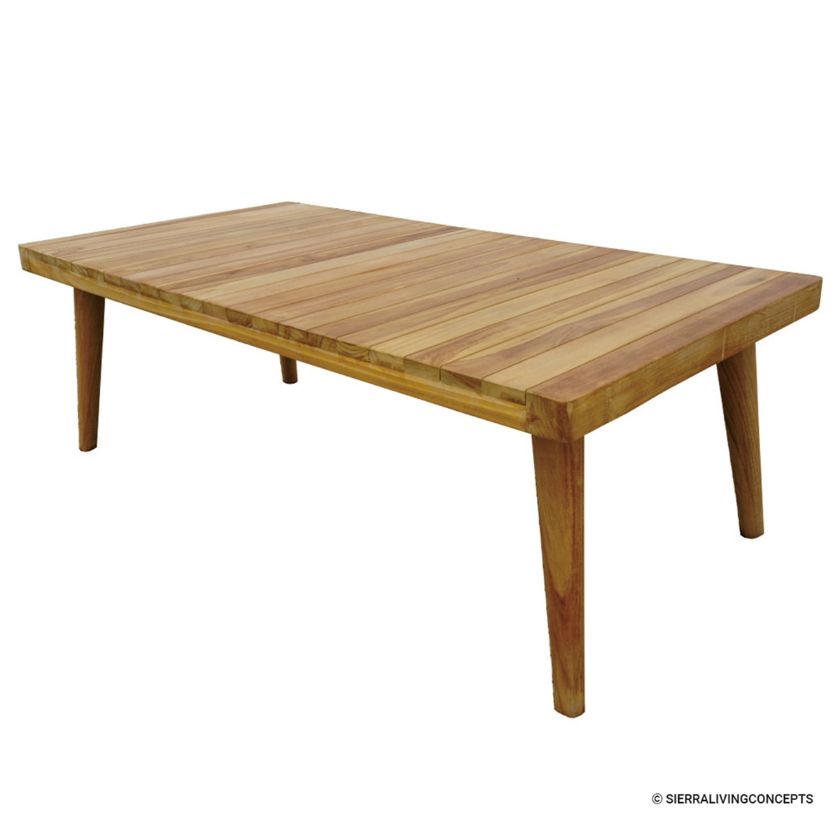 Picture of Faroe Solid Teak Wood Outdoor Rectangular Coffee Table