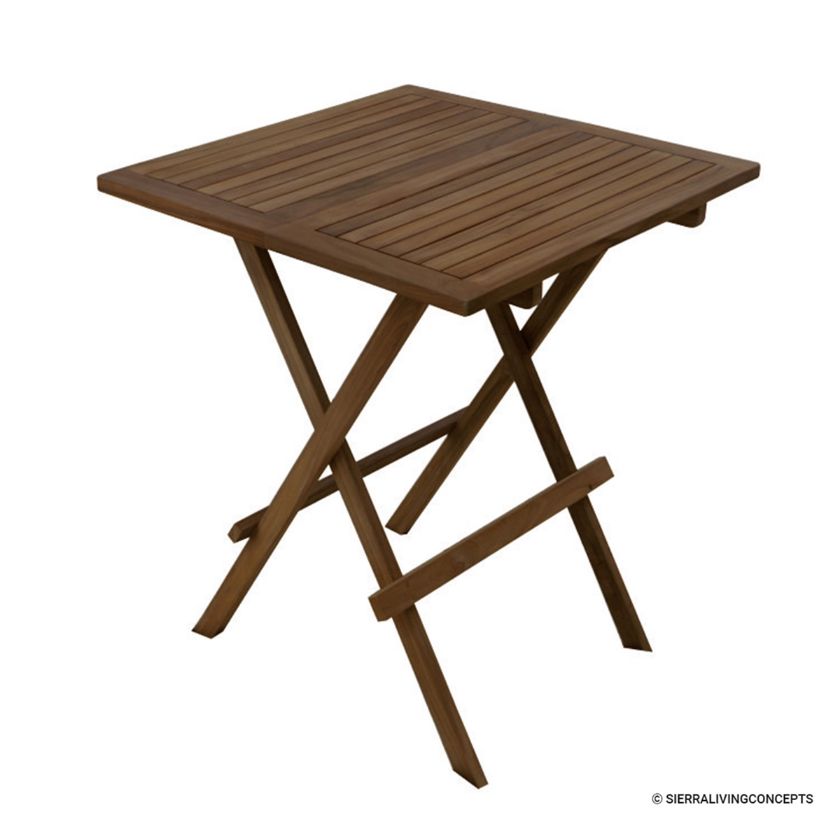 Picture of Willow Patio Solid Teak Wood Small Folding Dining Table
