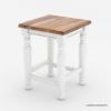 Picture of Rhinebeck Rustic Solid Wood 2 Tone Kitchen Island Stool