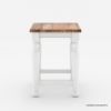 Picture of Rhinebeck Rustic Solid Wood 2 Tone Kitchen Island Stool