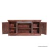 Picture of Rustic Solid Wood 2 Tier Media Cabinet