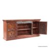 Picture of Rustic Solid Wood 2 Tier Media Cabinet