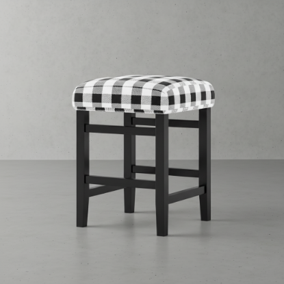 Picture of Prebbleton Solid Wood Upholstered Bar and Counter Stool