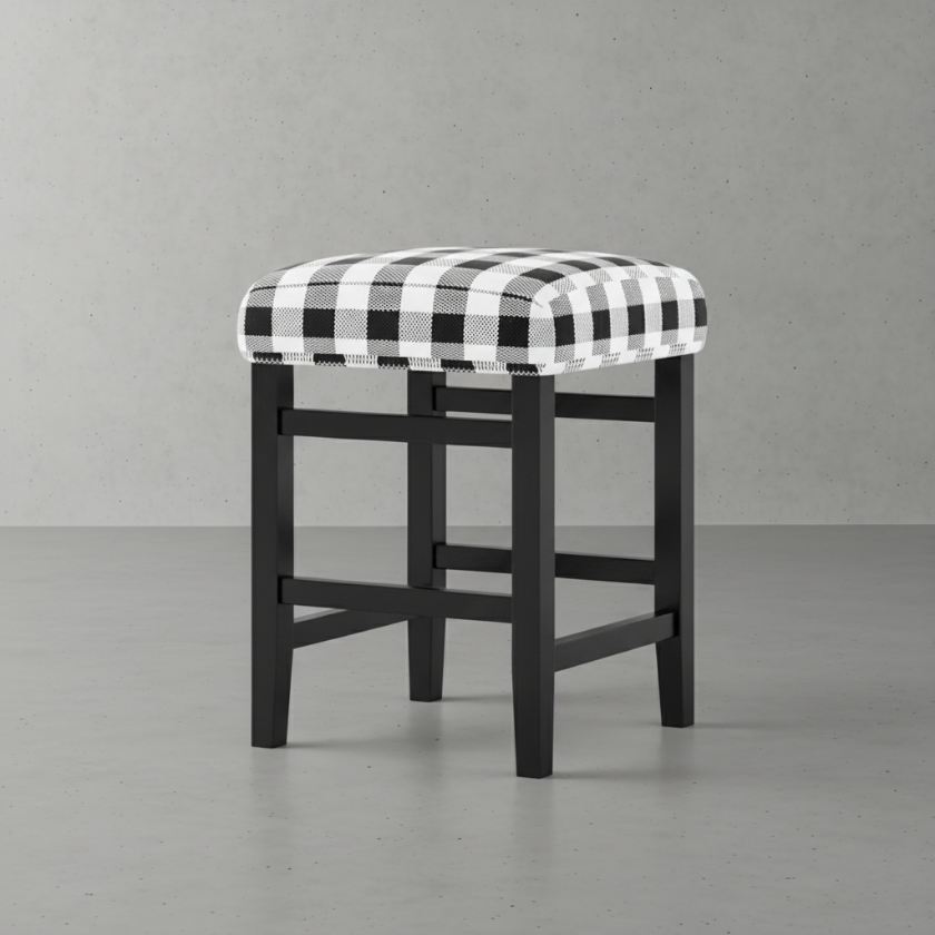 Picture of Prebbleton Solid Wood Upholstered Bar and Counter Stool