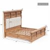 Picture of Brisbane Hand Carved Solid Wood Platform Bed Frame