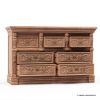Picture of Brisbane Mahogany Wood Hand-carved 7 Drawer Bedroom Dresser