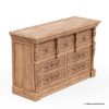 Picture of Brisbane Mahogany Wood Hand-carved 7 Drawer Bedroom Dresser