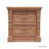 Picture of Brisbane Mahogany Wood Hand-carved 2 Drawer Nightstand