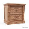 Picture of Brisbane Mahogany Wood Hand-carved 2 Drawer Nightstand